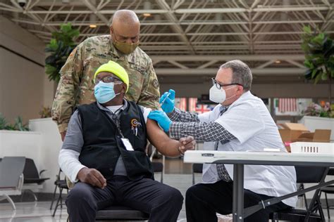 The Bridge Between The Vaccine Equity Task Force Vaccinates Chimes Employees At Bwi Airport