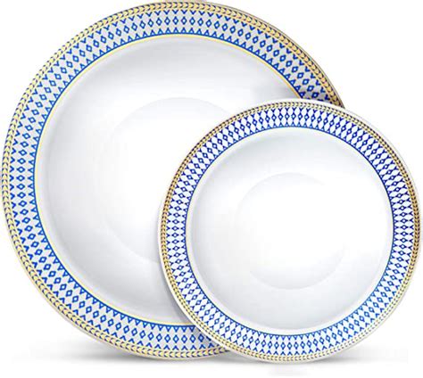 Laura Stein Designer Dinnerware Set 32 Disposable Plastic