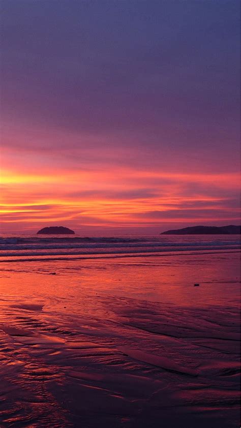 Nature Pure Fantasy Beach Sunset Skyline Iphone 6