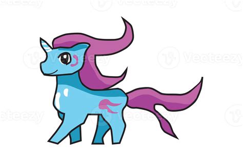 Little Cute Unicorn Cartoon With Transparent Background 24043292 Png