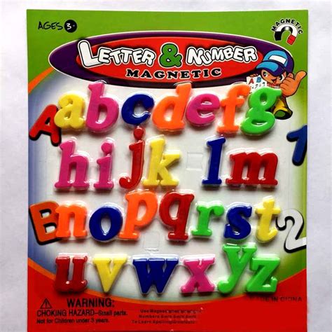26 Abc Alphabet Numbers Fridge Magnets Kids Earily Educational Letter