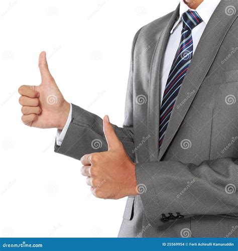 Businessman Hand Showing Thumbs Up Sign Stock Photo Image Of Isolated