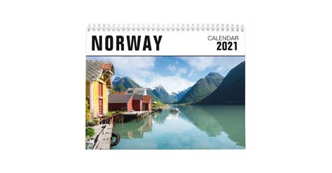 2021 Norway Landscape Photos Calendar