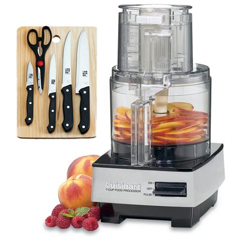 Cuisinart Dfp 7bcy 7 Cup Food Processor Bundle With Home Basics 5 Piece