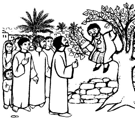 Zaccheus Coloring Pages Coloring Home