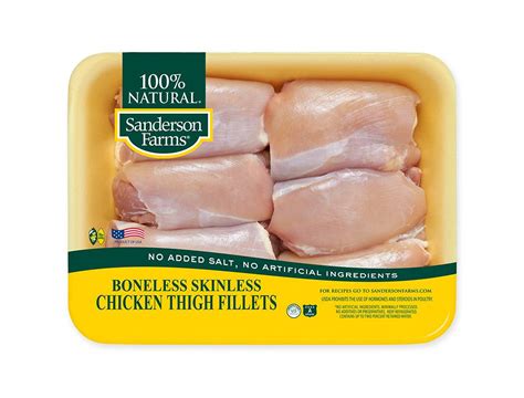 Boneless Skinless Chicken Thigh Fillets Sanderson Farms