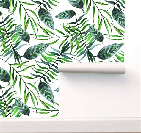 Tropical Wallpaper Peel And Stick Wallpaper Self Adhesive Etsy