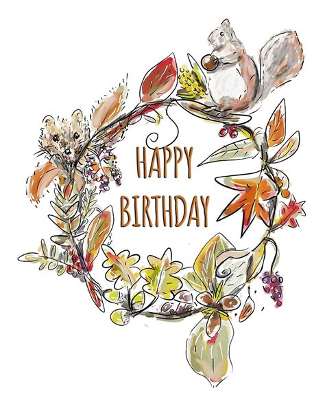 Fall Happy Birthday Clipart 10 Free Cliparts Download