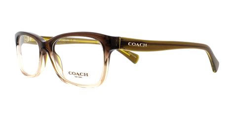 Coach Eyeglasses Hc6089 5400 Olive Brown Gradientolive 49mm 725125964333 Ebay