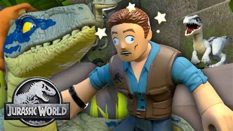 Jurassic World Baby Raptor Roundup Episode Dinosaurs Cartoons