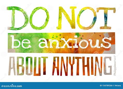 Do Not Be Anxious About Anything Philippians 46 Poster With Bible