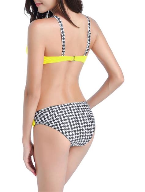 Buy Lelinta Sexy Bikini Set Push Up Padded Swimsuit Low Rise Bottoms Two Piece Swimwear Bathing