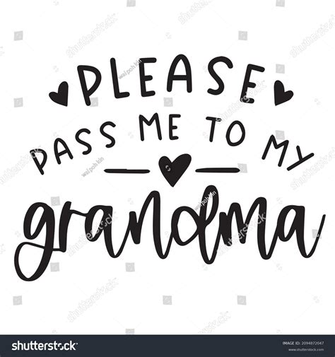 Please Pass Me My Grandma Background Stock Vector Royalty Free 2094872047 Shutterstock