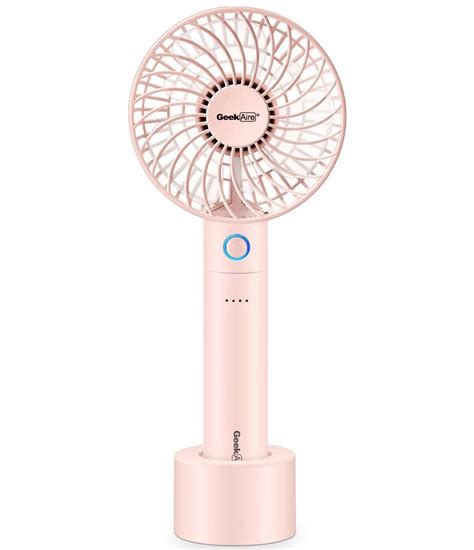 Geek Aire 4 Inch Rechargeable Mini Fan With 2600 Mah Power Bank 5