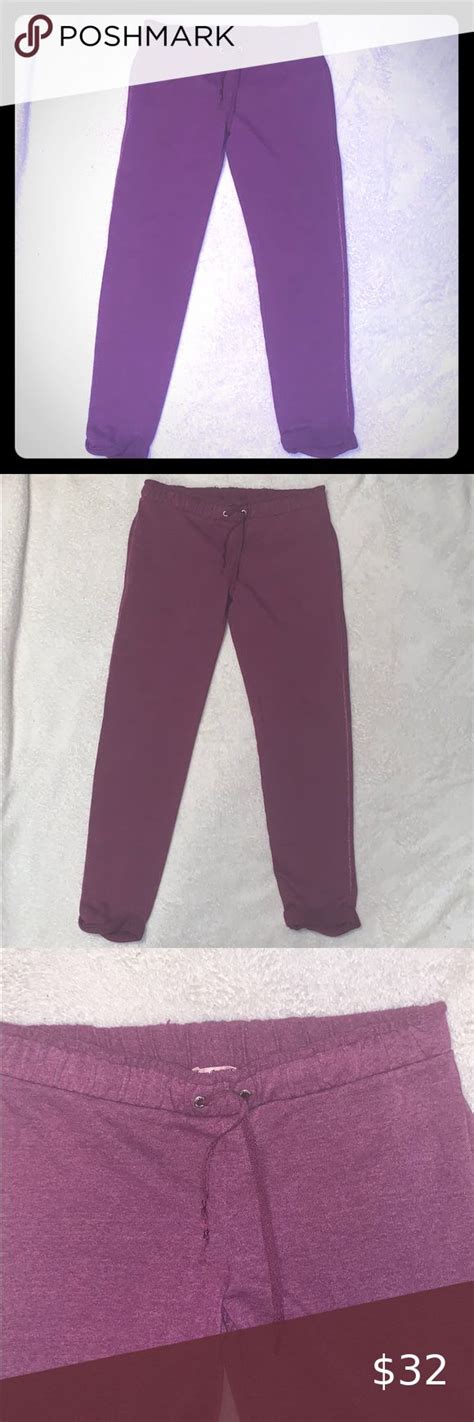 💚juicy Couture Lounge Sweatpants💚 Purple Magenta Lounge Pants Button Pockets In Back Stretch