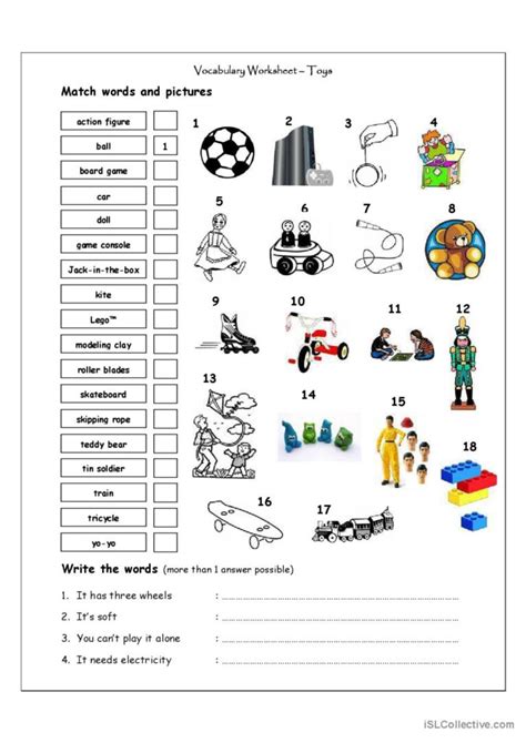 worksheet toys english esl worksheets for distance learning and hot sex picture