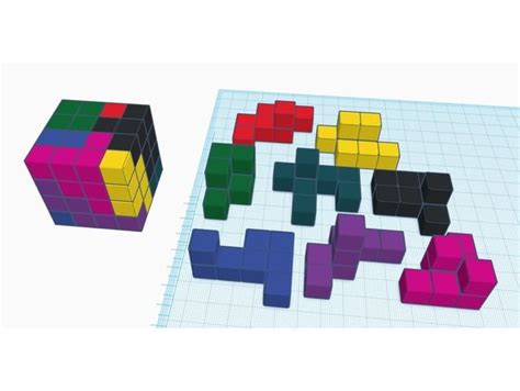 This puzzle is similar to the soma cube. 4x4x4 Puzzle Cube by TheBrianJ - Thingiverse | Cube puzzle ...