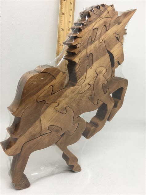 Unicorn Standing Scroll Saw Puzzle Handmade 10 Pieces Etsy