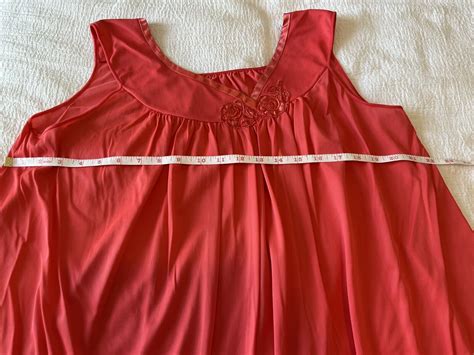 Vintage Sears Roebuck Coral Nightgown Nightdress Nylo Gem