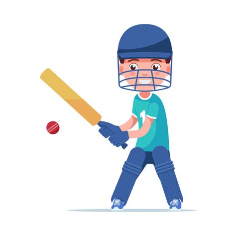 Best Children Playing Cricket Illustrations Royalty Free Vector