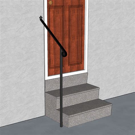 Stair railing has vertical spindles, or balusters, between the rail and the steps, . DIY Door Handrail Installation - DIY Handrails