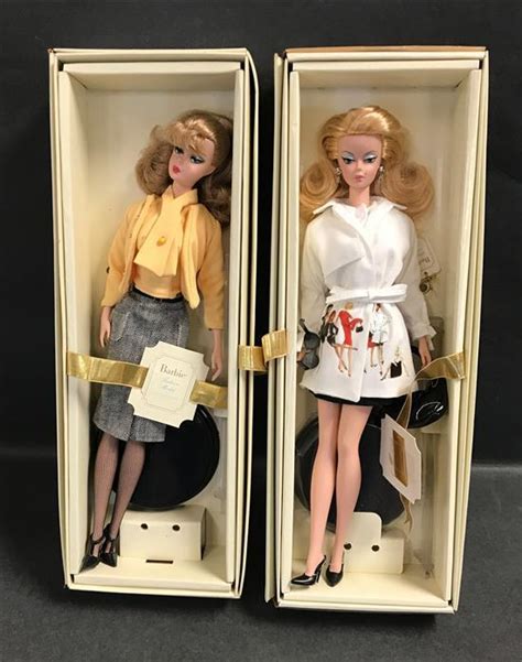 Lot 2 Silkstone Barbies Including The Secretary And Trench Setter Both Dolls Have Been