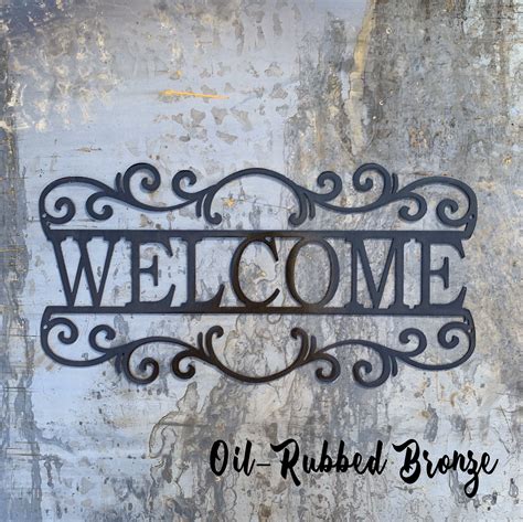 Welcome Sign Metal Sign Housewarming T Unique T Metal