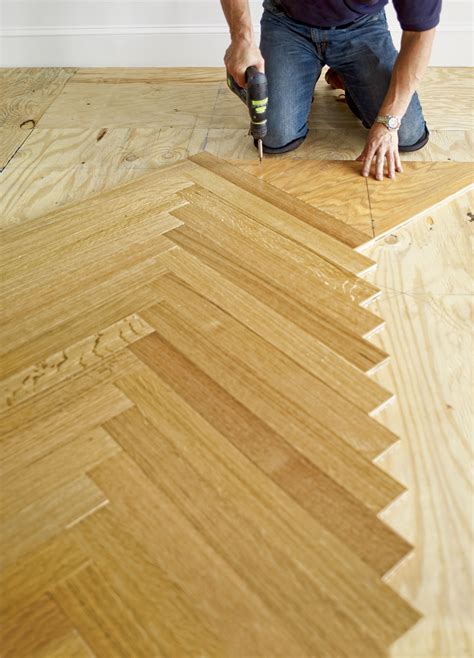 How To Install A Herringbone Floor Herringbone Floor Diy Wood Floors