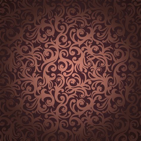 Brown Floral Seamless Pattern Vector Free Vector In Adobe Illustrator