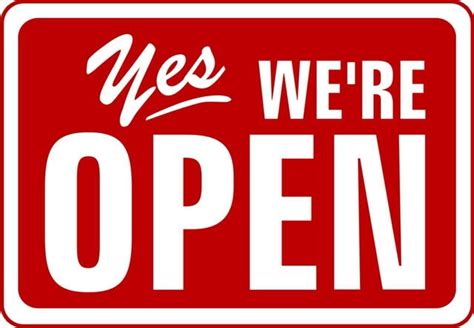 Yes Were Open 9x13 Business Store Customer Sign Picture Art Peel