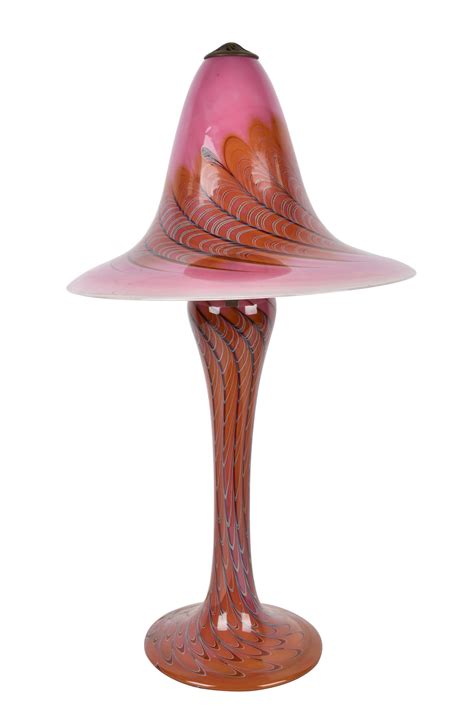 Lot Joe Clearman Art Glass Table Lamp