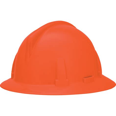 Msa Topgard Full Brim Hard Hat Quick Slide Suspension Orange Sgv231