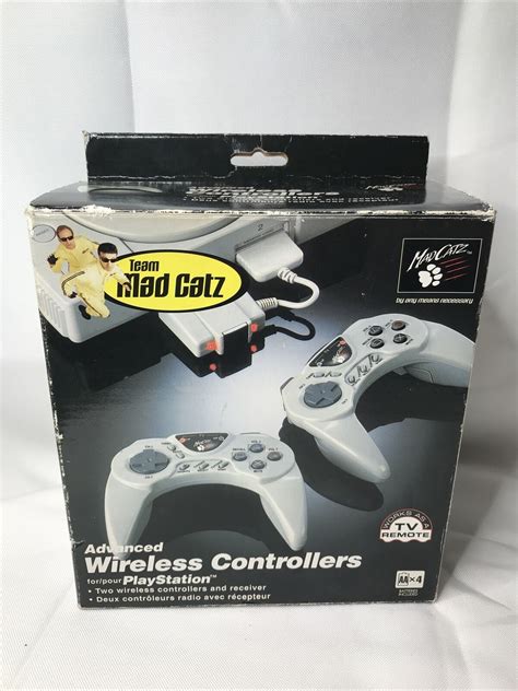 Mad Catz Advanced Wireless Controllers For Playstation In Box Ps1
