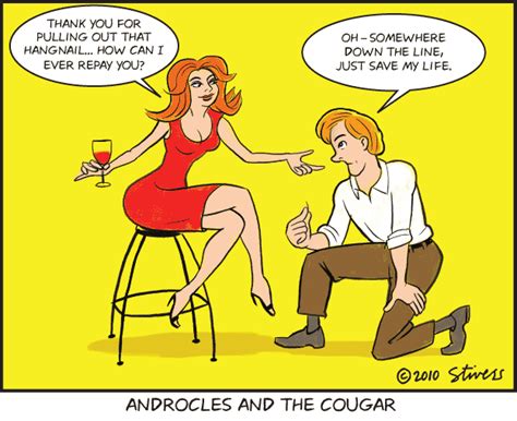 Androcles And The Cougar Stivers Cartoons