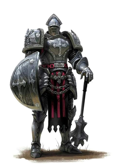 Humano Paladino Cavaleiros Medievais Medieval Rpg Personagens De Rpg