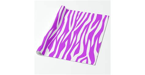 Purple Zebra Print Wrapping Paper Zazzle