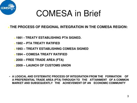 Ppt Regional Integration Schemes In Africa Some Lessons From Comesa