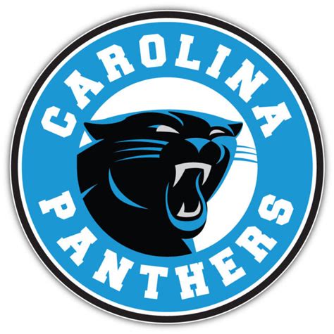 Carolina Panthers Logo Combo Nfl Bumper Sticker Car Decal Sizes Ebay