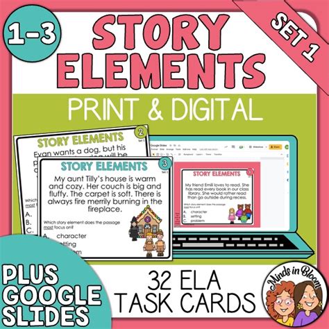 Story Elements Task Cards Set 1 Setting Character Problem And