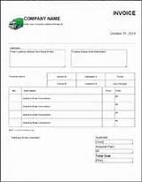 Pictures of Trucking Invoice