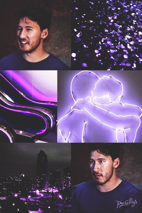 A Collage Of Photos With Neon Lights In The Background