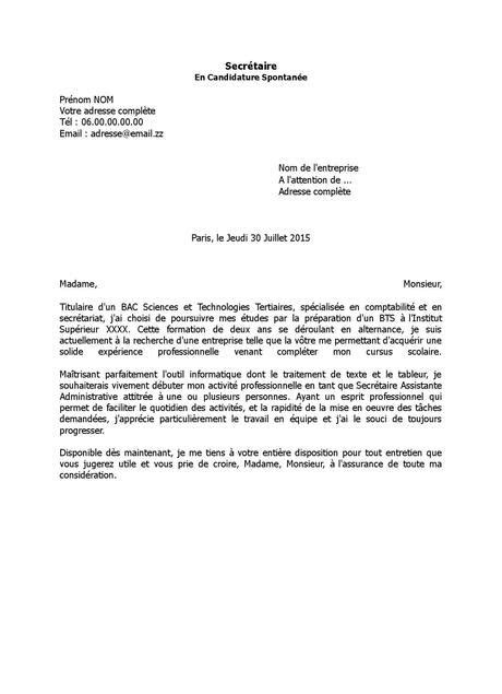 Exemple Lettre De Motivation Secrétaire Administrative