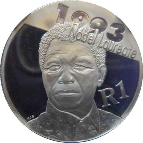 1 Rand Nelson Mandela South Africa Numista