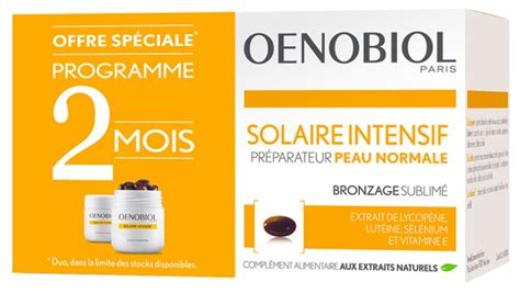 Oenobiol Solaire Intensive Sun Normal Skin Preparer 2 X 30 Capsules