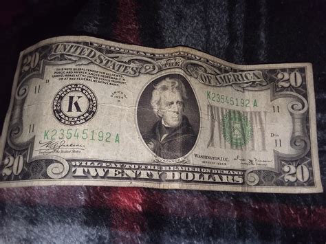 The Twenty Dollar Bill From 1934 I Got Today Rmildlyinteresting