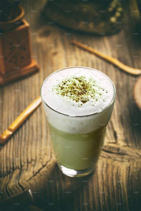 Green Tea Matcha Latte ~ Food And Drink Photos ~ Creative Market