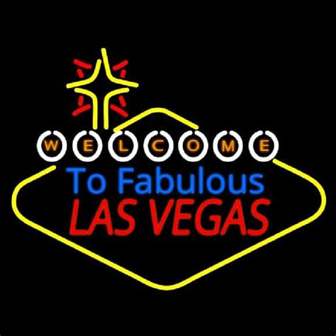 Custom Welcome To Fabulous Las Vegas Neon Sign Usa Custom Neon Signs