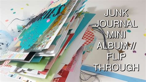 Junk Journal Mini Album Flip Through Youtube