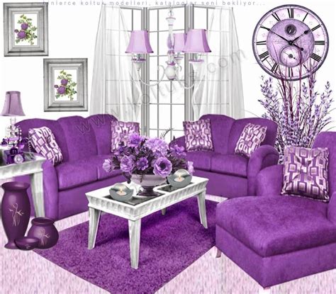 Lüks Eflatun Modern Köşe Koltuk Purple Living Room Furniture Purple