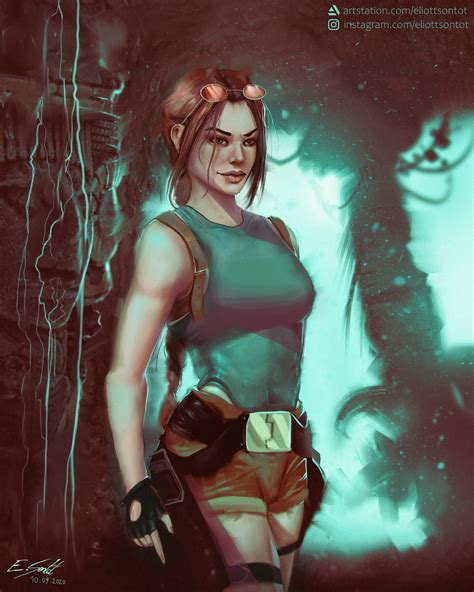 Artstation Classic Lara Croft Tomb Raider Fanart
